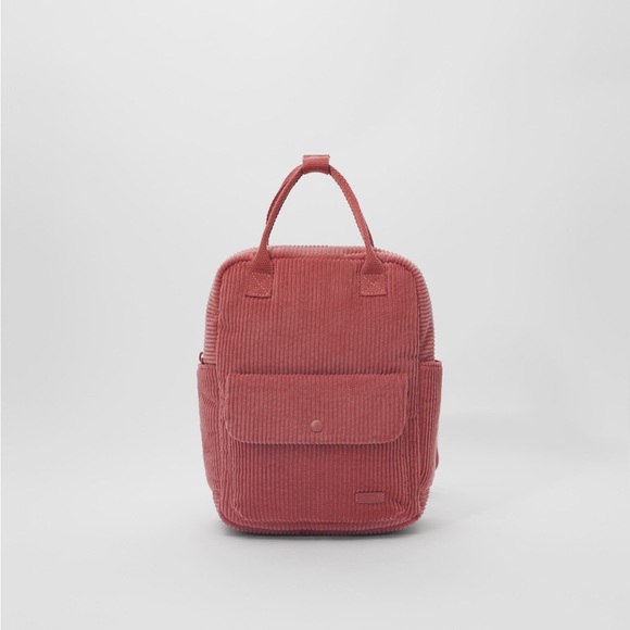 Zara Accessories Mini Red Corduroy Backpack 1 Inch Poshmark